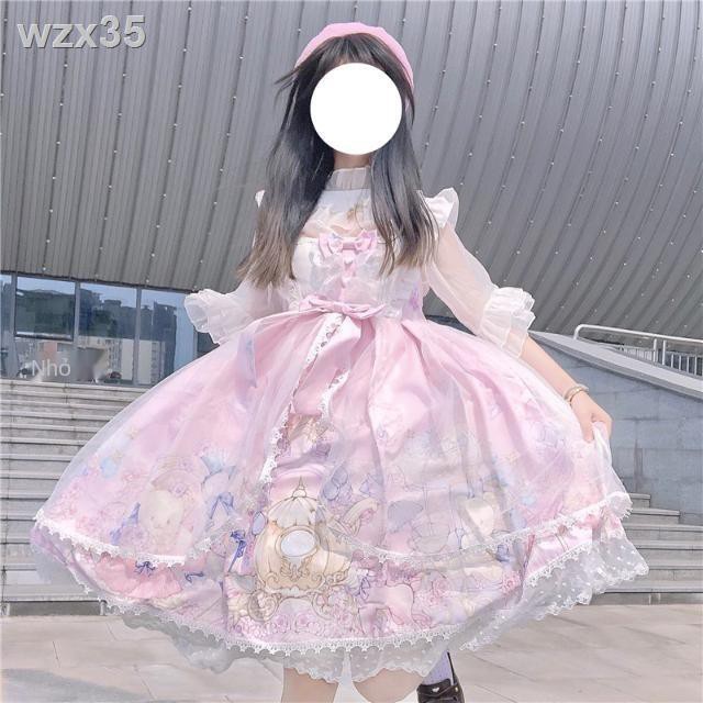 Quần áo nữ mùa hè, cô gái mềm mại Nhật Bản thiết kế nguyên Gấu bên Lolita Kiểu dáng tương tự sơ mi voan ngắn tay