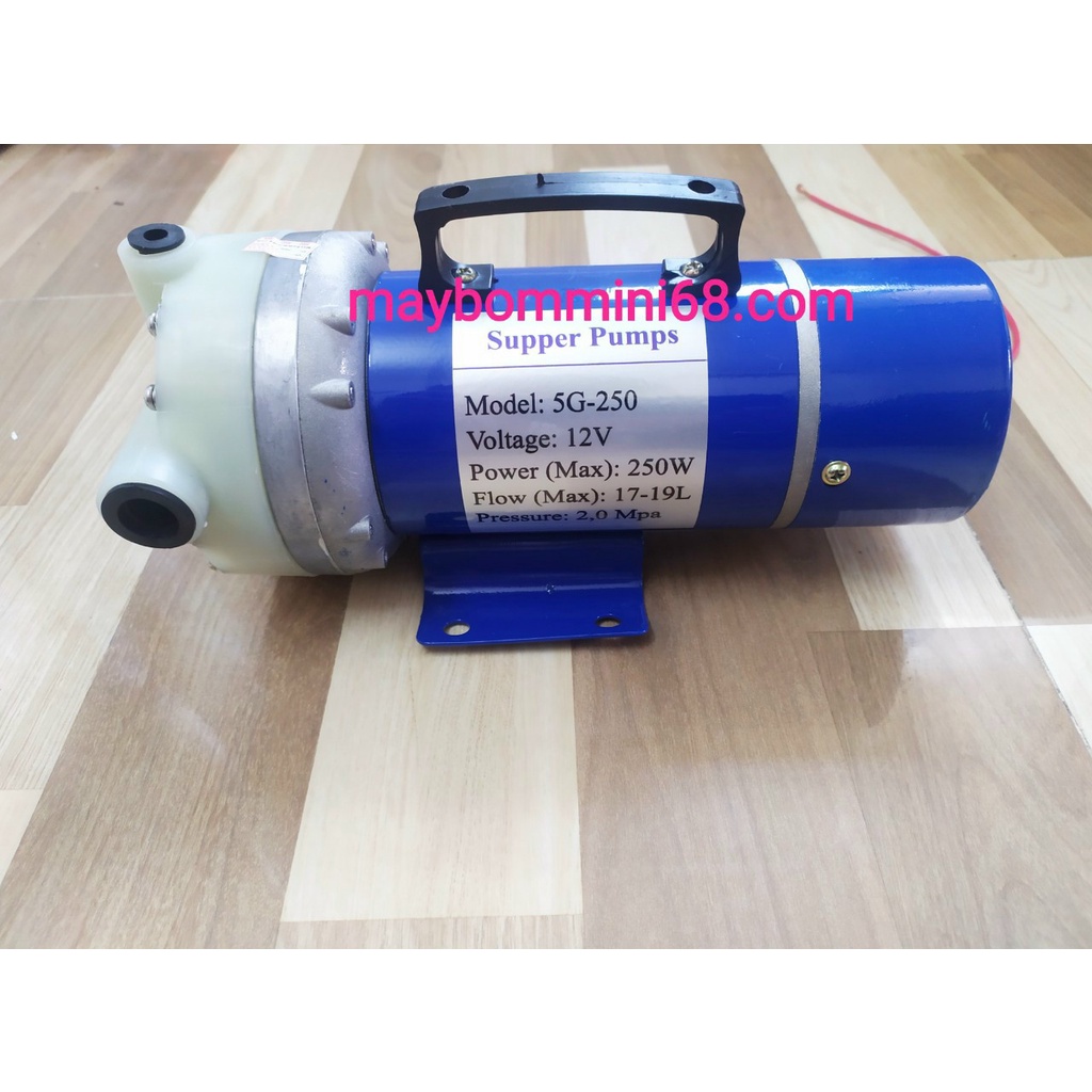 Máy bơm áp lực 12v 250w nặng 4Kg