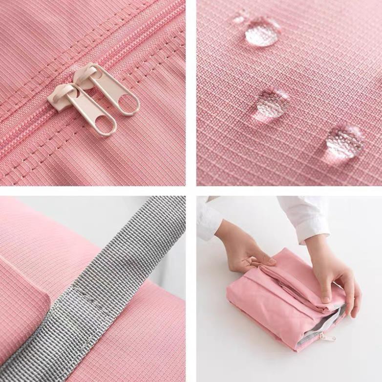 Túi du lịch vải dù gấp gọn siêu nhẹ linh hoạt, túi vải đựng đồ du lịch tiện lợi tienich247