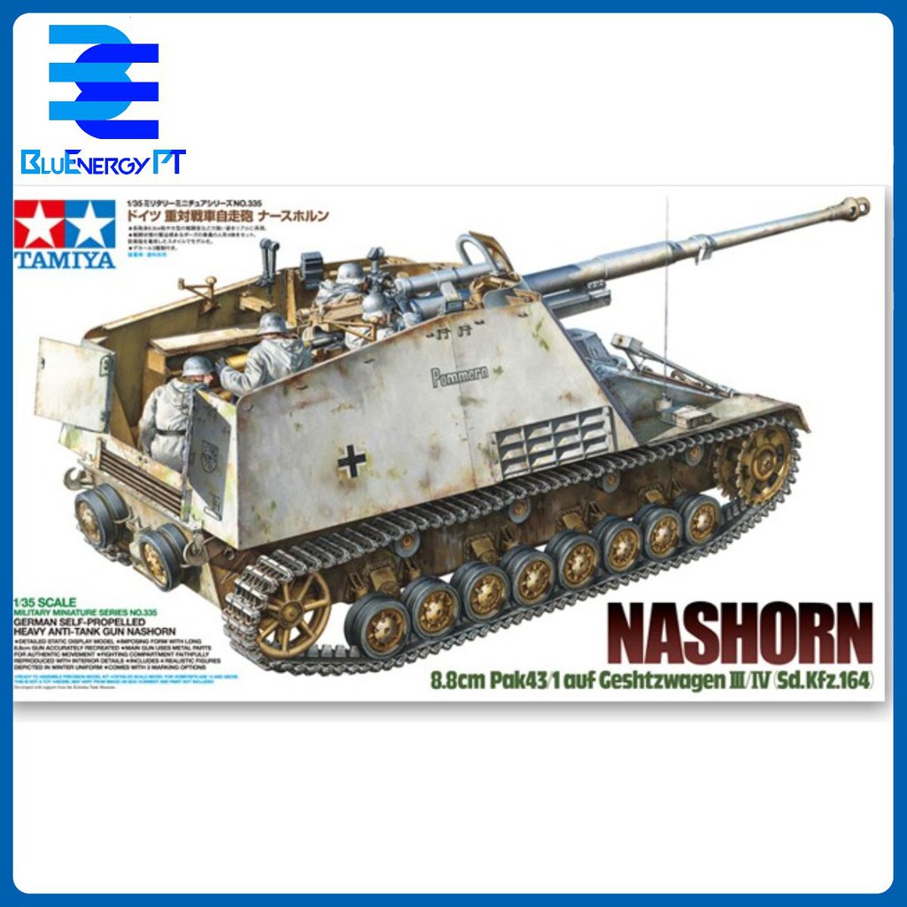 Mô hình xe Tamiya lắp ráp 1/35 De Sd.Kfz.164 Pháo tự hành chống tăng Rhino