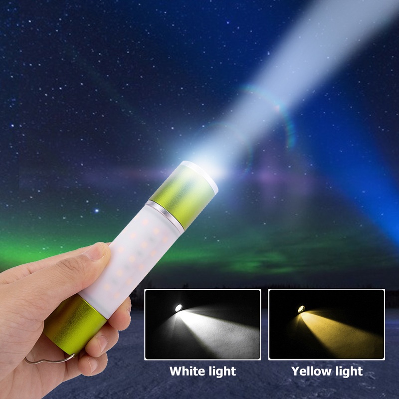 1 Đèn Pin LED Chống Nước Có Thể Sạc Lại Bằng Cổng USB