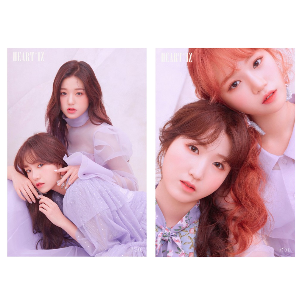 6 POSTER A5 ẢNH IZONE (I*ZONE) - HEART*IZ