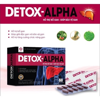 Viên bổ gan detox - alpha uy tín - giá rẻ nhất sàn - date xa
