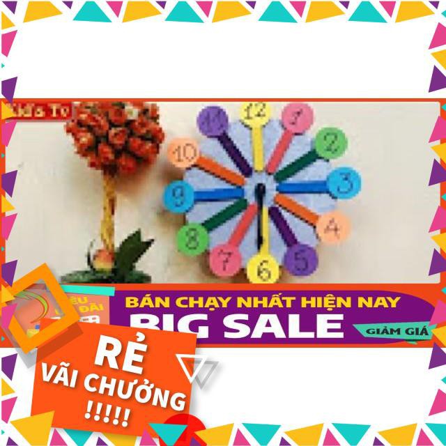 [ BÁN CHẠY ] Bịch 50 que kem gỗ màu dài 11.5cm, hàng đẹp.