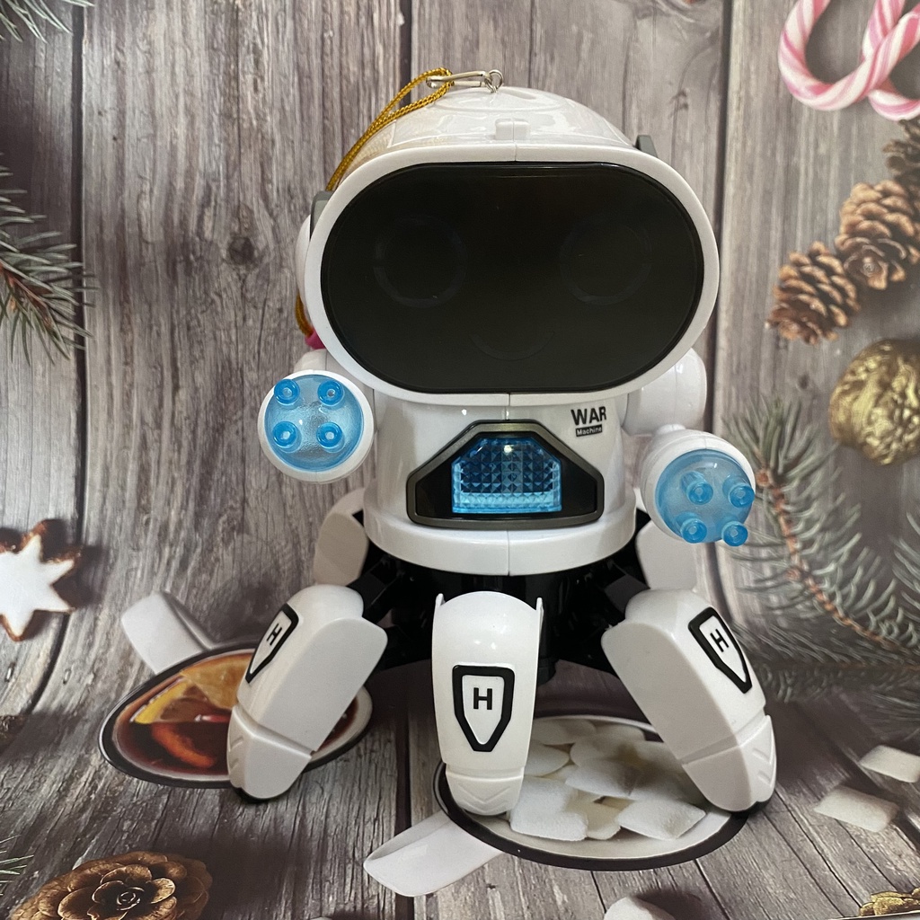 Lồng đèn Trung Thu cho bé robot đồ chơi biết nhảy nhót, phát sáng và phát nhạc vui nhộn - Tặng kèm pin