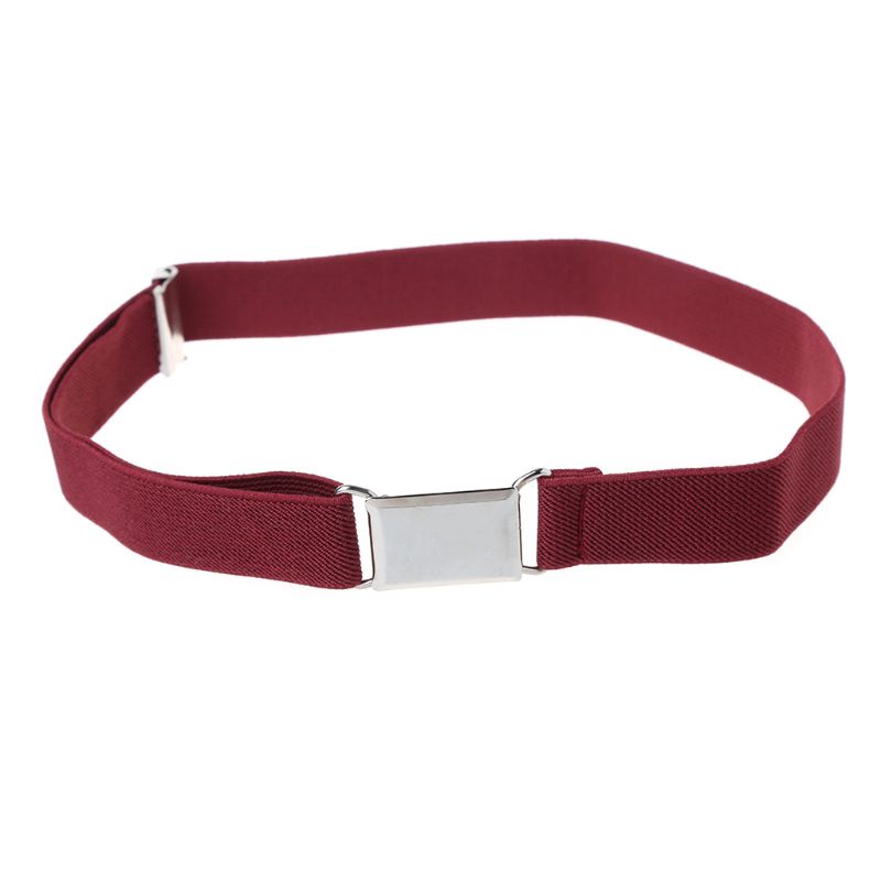 Thắt Lưng Unisex Vải Canvas Màu Trơn Co Giãn Điều Chỉnh Được Kích Cỡ Được