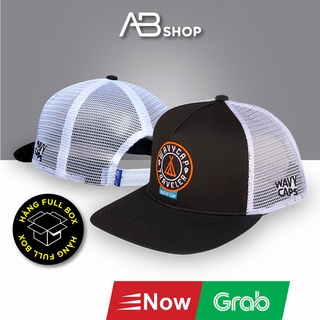 Mũ Lưỡi Trai Wavy Caps Nón Snapback Chính Hãng Màu Đen Phối Lưới ABshop AB-30162
