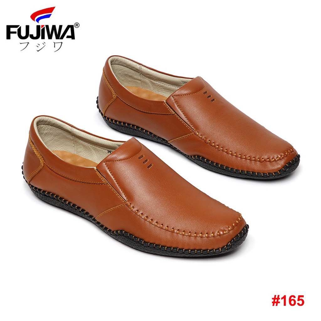 Giày Lười Da Nam Da Bò Fujiwa - HV165. 100% Da bò thật Cao Cấp loại đặc biệt. Giày được đóng thủ công (handmade)