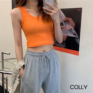 Áo croptop 3 lỗ thể thao 6 màu chất thun co giãn, phối đồ cực chất - CRT02