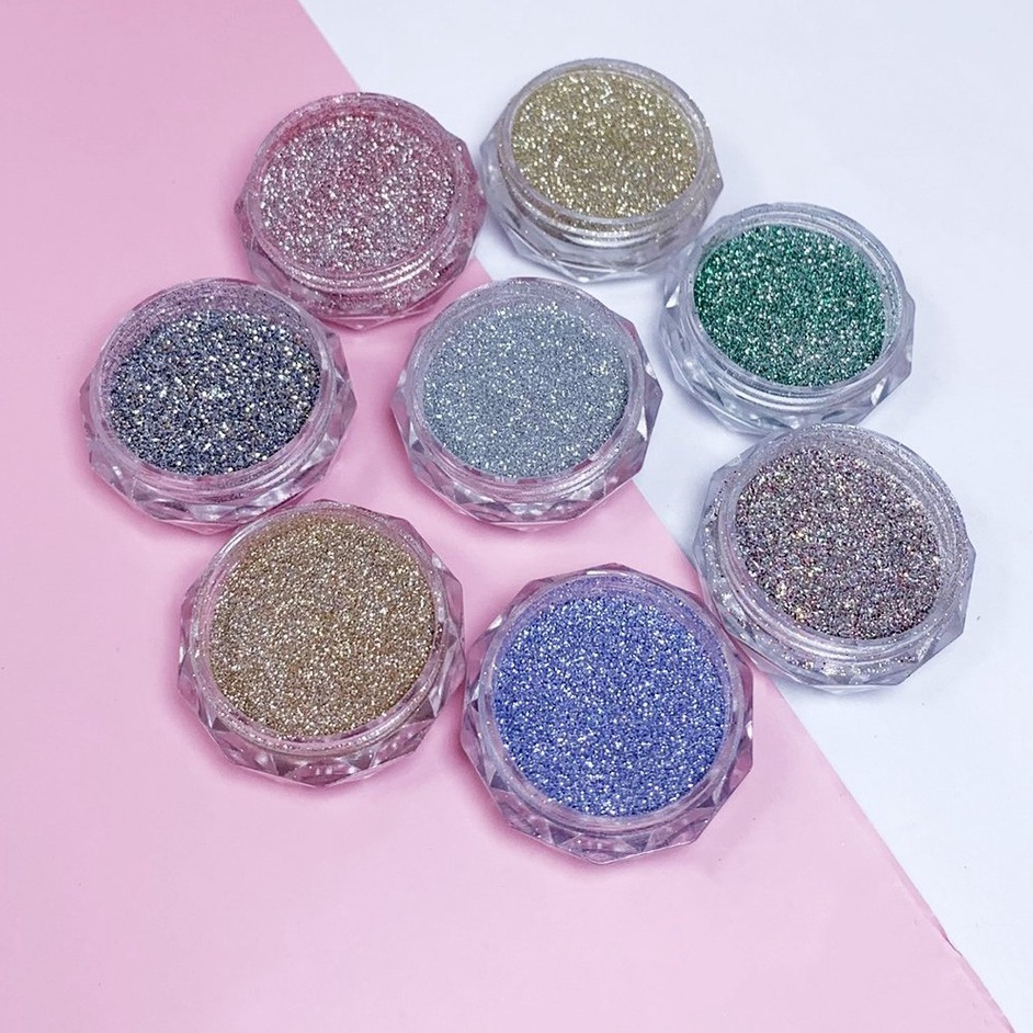 Sét nhũ rắc flash siêu sáng 8 hũ làm móng