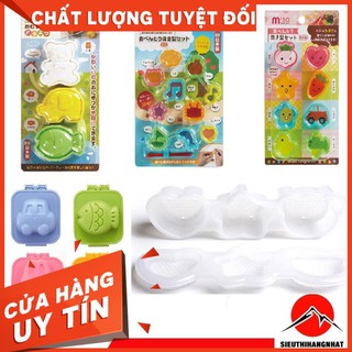 Freeship Khuôn tạo hình đồ ăn cho bé hàng nhật Chính Hãng