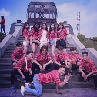 Sơ mi kẻ sọc cộc tay