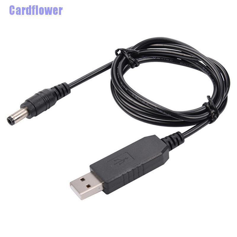 Cardflower  DC 5V-12V Boost Voltage Cable USB Converter Adapter  Router Cord
