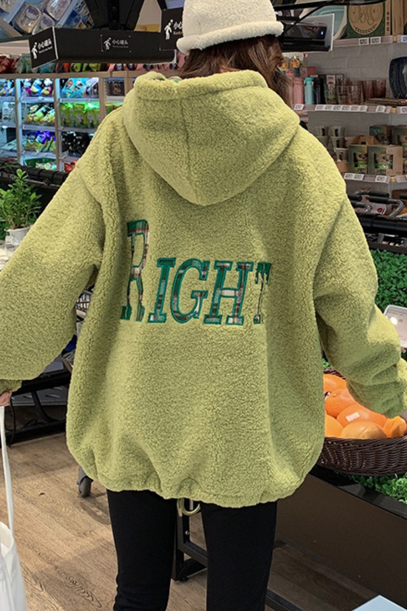 Áo hoodie nữ form rộng oversize vải lông cừu chất đẹp giá rẻ order quảng châu hoodie ullzang 2020