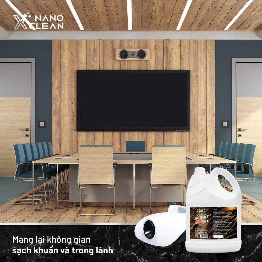 Dung dịch phun khói, tạo khói Nano Xclean For Horeca Plus - khử mùi ô tô, nhà hàng, khách sạn, bếp tạo hương thơm 5L