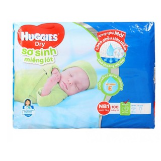 Miếng lót sơ sinh Huggies Newborn1 100 miếng