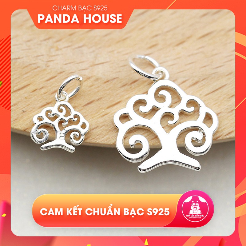 Charm bạc s925 hình cây trí tuệ (charm treo) - Panda House