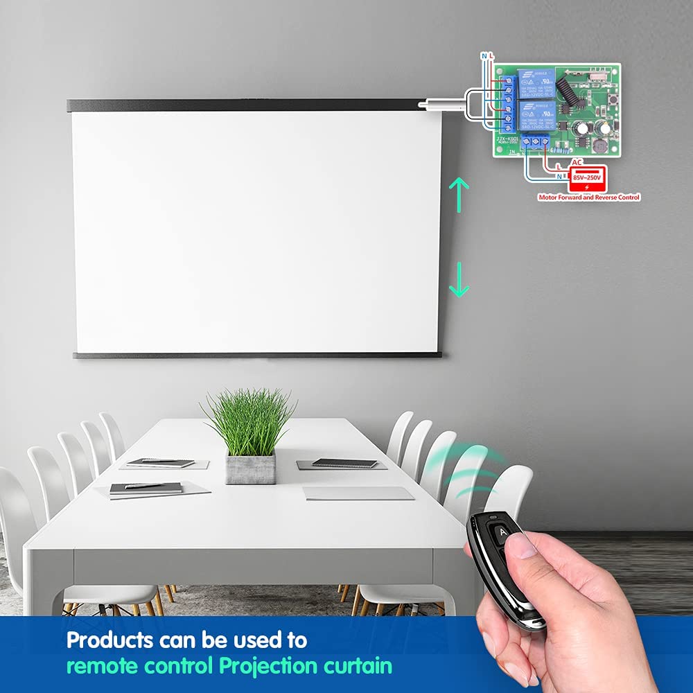 Bộ Điều Khiển Từ Xa Không Dây 433MHz AC220V 2CH Rf EV1527