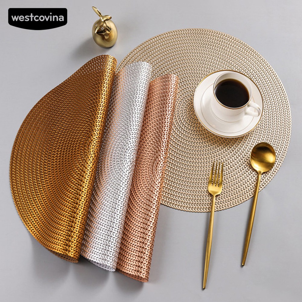 Thảm Lót Bàn Ăn Hình Tròn Cách Nhiệt Chống Trượt