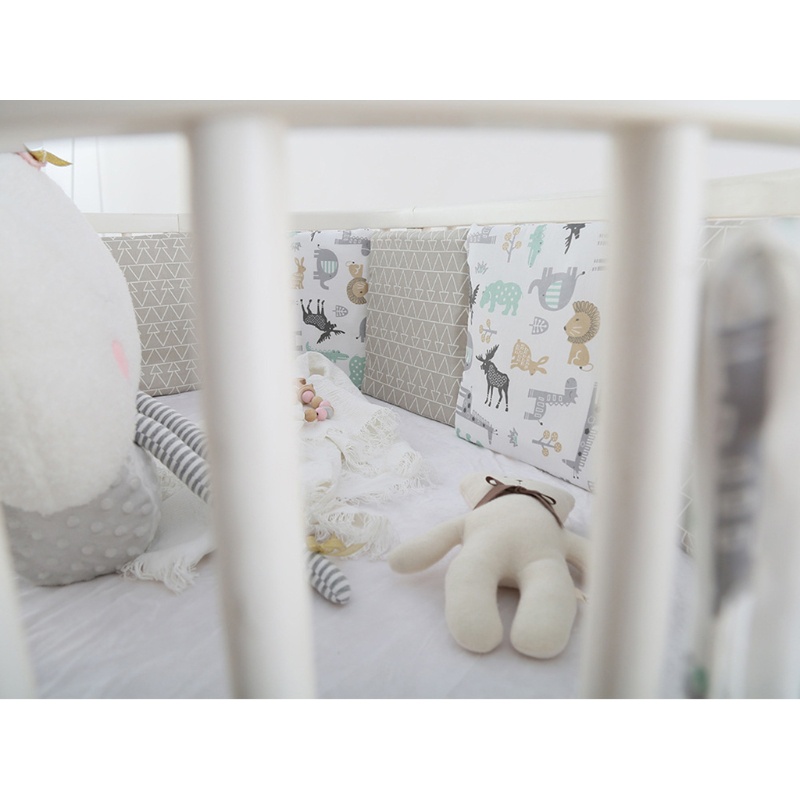 Set 6 Gối Nệm Cotton Mềm Mại Bảo Vệ Bé Sơ Sinh
