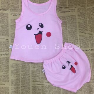 Combo 5 bộ chip thun cotton 4 chiều cho bé