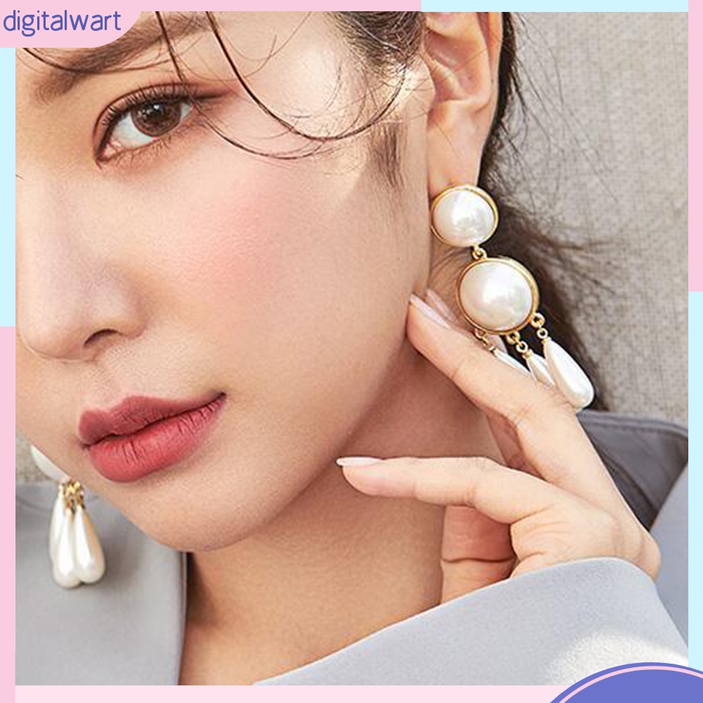 Đôi Bông Tai Đính Ngọc Trai Kiểu Dáng Trẻ Trung Cho Nữ