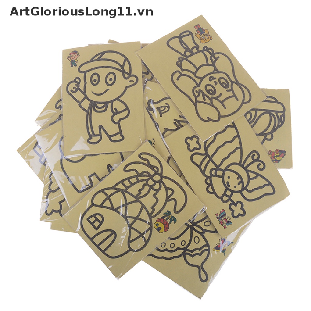 Đồ Chơi Vẽ Tranh Cát Nhiều Màu Sắc DIY Dành Cho Trẻ Em