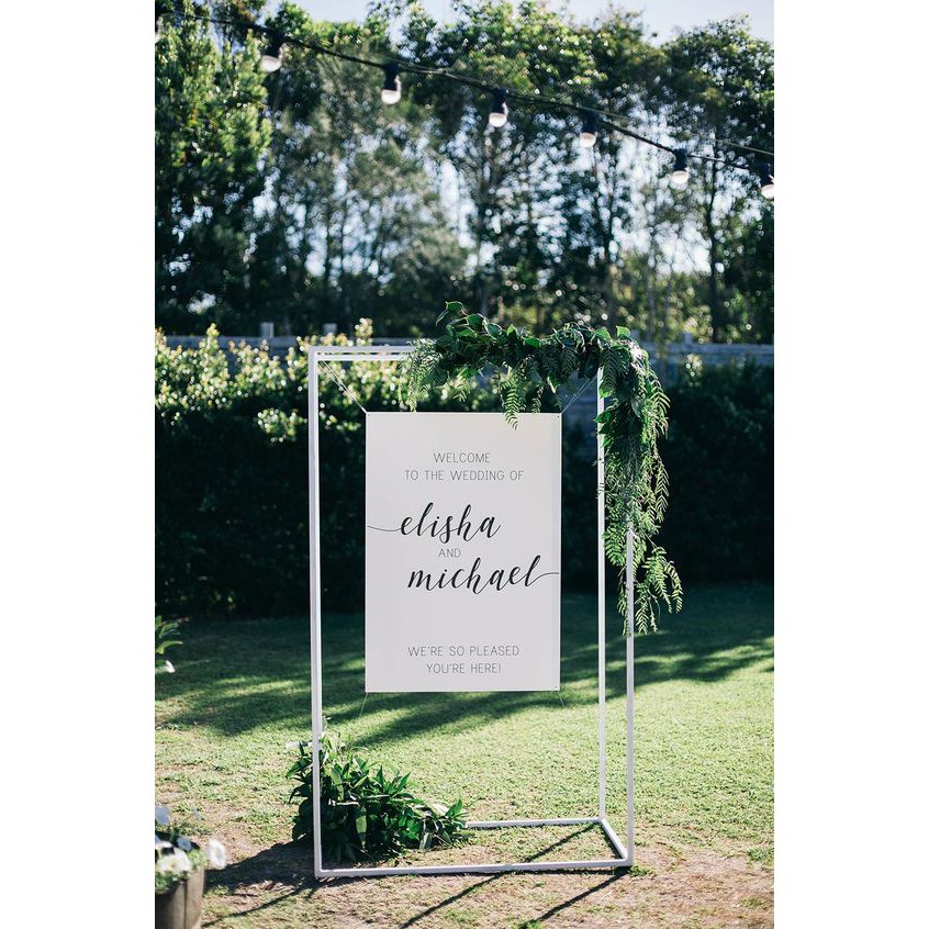 Bảng form, Bảng tên đám cưới, Lễ Vu Quy, Đính Hôn treo Backdrop