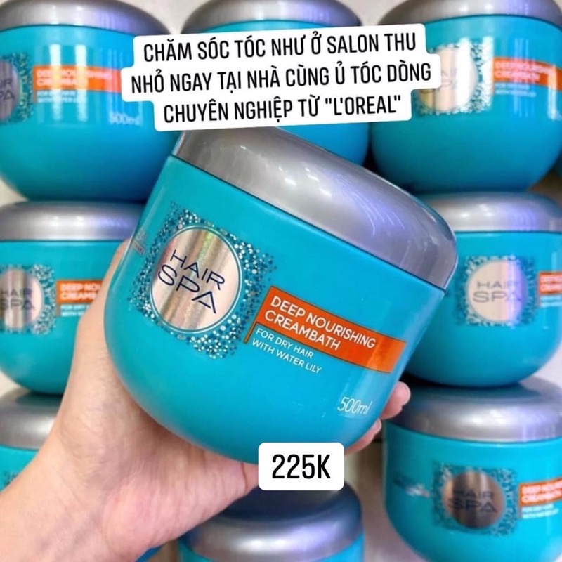 (500ml) KEM HẤP DẦU Ủ TÓC L'OREAL PROFESSIONNAL HAIR SPA NOURISHING CREAMBATH