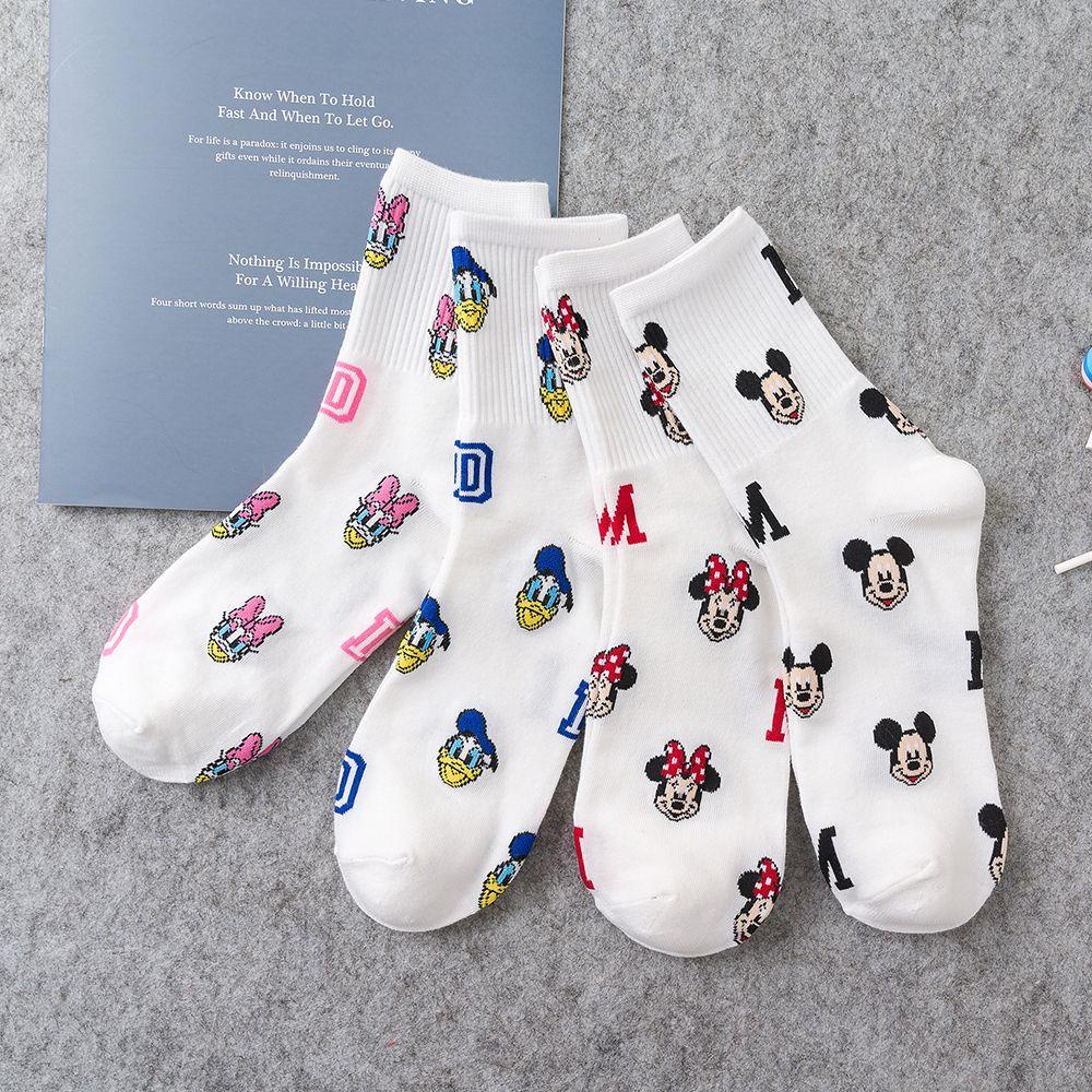 Tất In Hình Mickey Minnie Thân Thiện Với Da Cho Nữ TAYLOR1