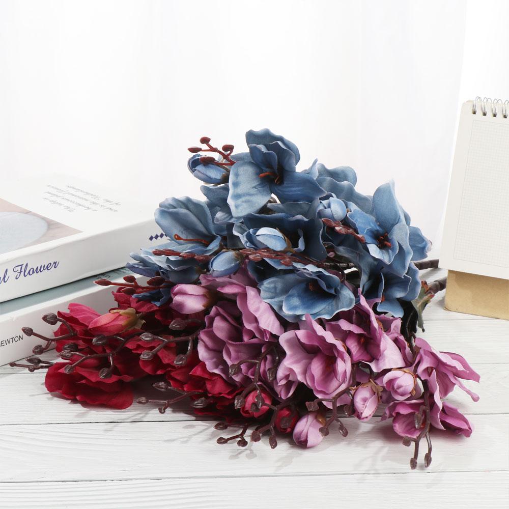 KUNHEV 5 Cành Hoa Mẫu Đơn Giả Bằng Lụa Sống Động Trang Trí Nhà Cửa / Tiệc Cưới