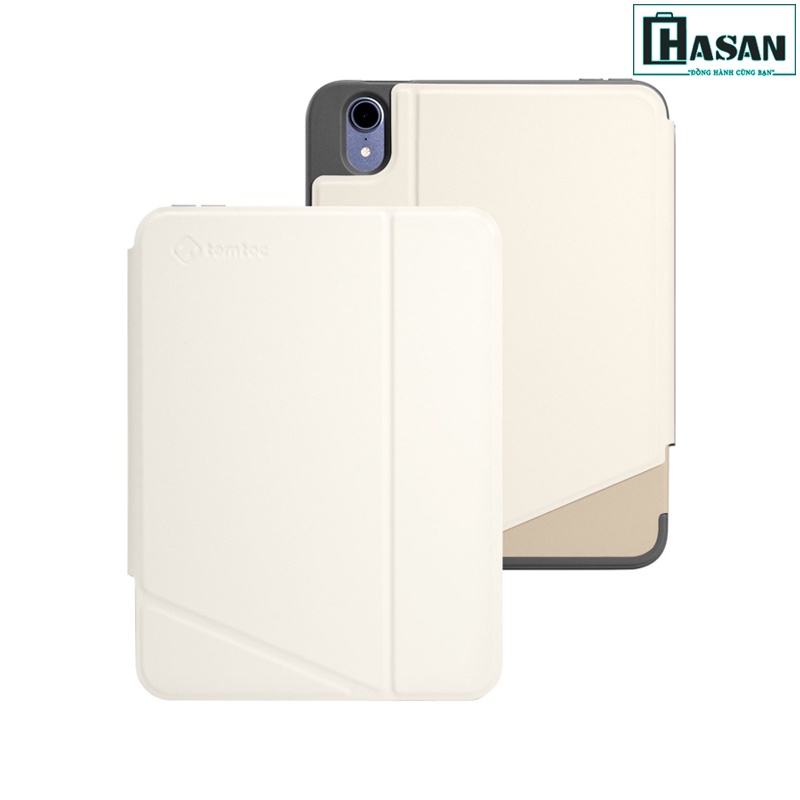 Bao da iPad Mini 6 (8.3inch) chính hãng TOMTOC (USA) từ tính đa góc VERTICAL - B0209 hỗ trợ sạc không dây APPLE PENCIL
