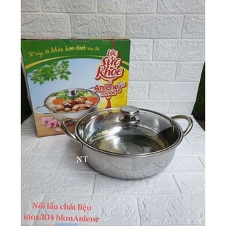 Nồi lẩu nắp kiếng 24cm (hàng tặng Anlene)