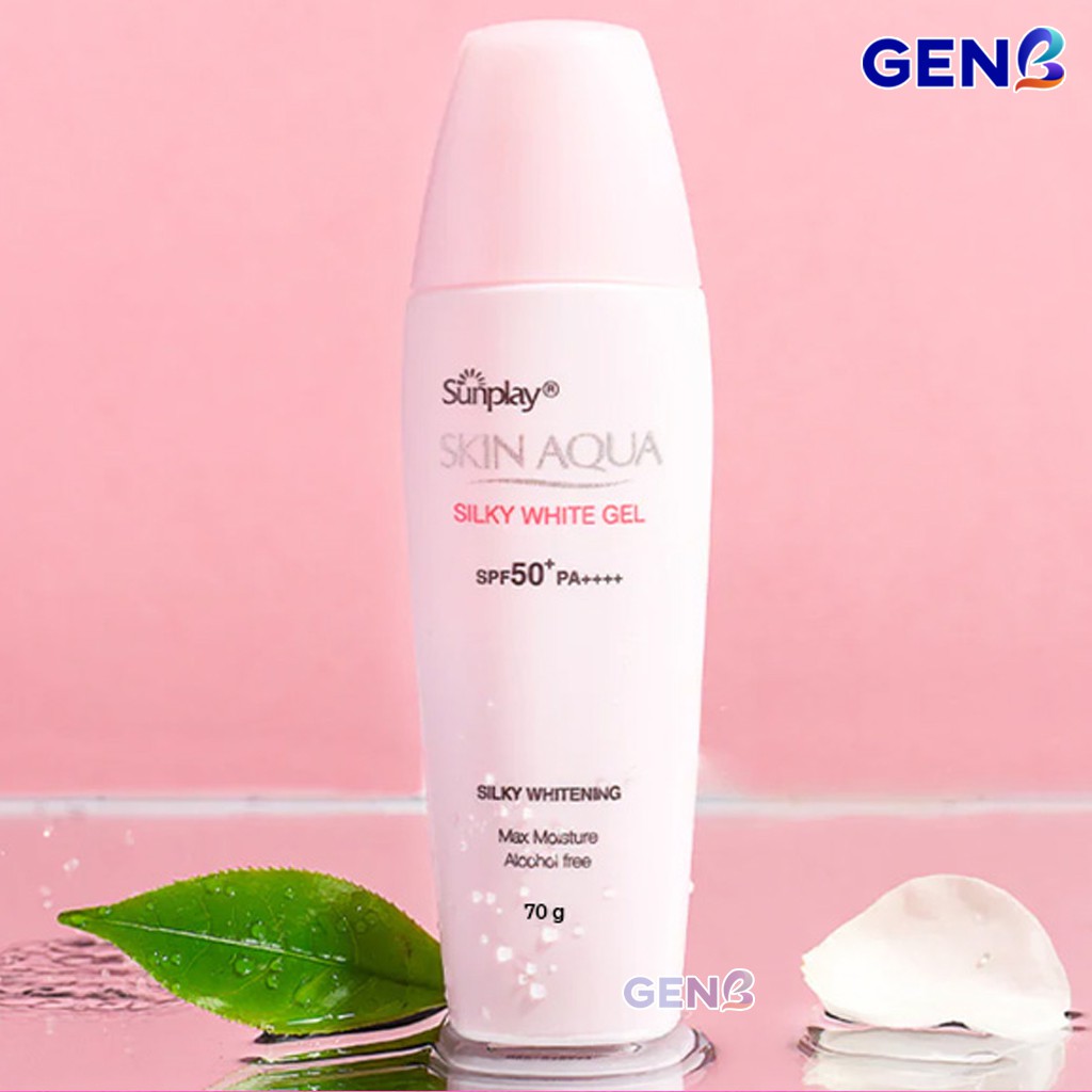 [ HÃNG CHÍNH HÃNG] Gel Chống Nắng Skin Aqua Silky White - Kem Chống Nắng Dưỡng Da Trắng Mịn - Mỹ Phẩm GenB