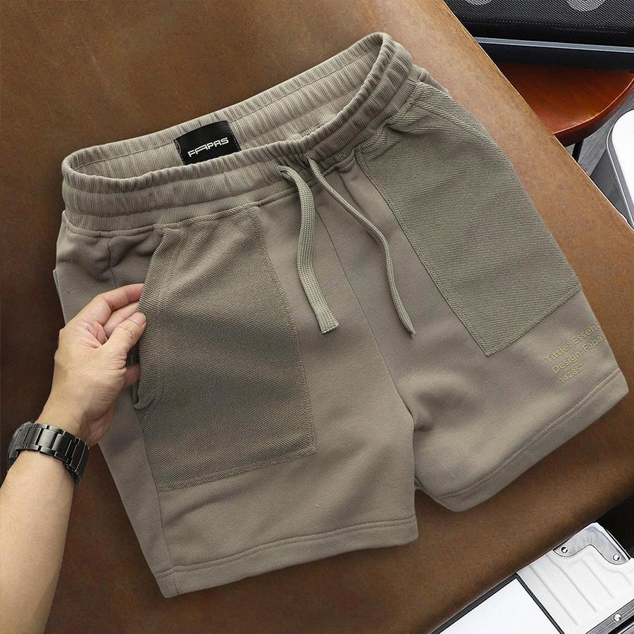 Quần Shorts Nam Design Chất Vải Nỉ Mềm Nhẹ Co Giãn Túi Lộn Trái Ấn Tượng Năng Động Form Chuẩn - FAPAS