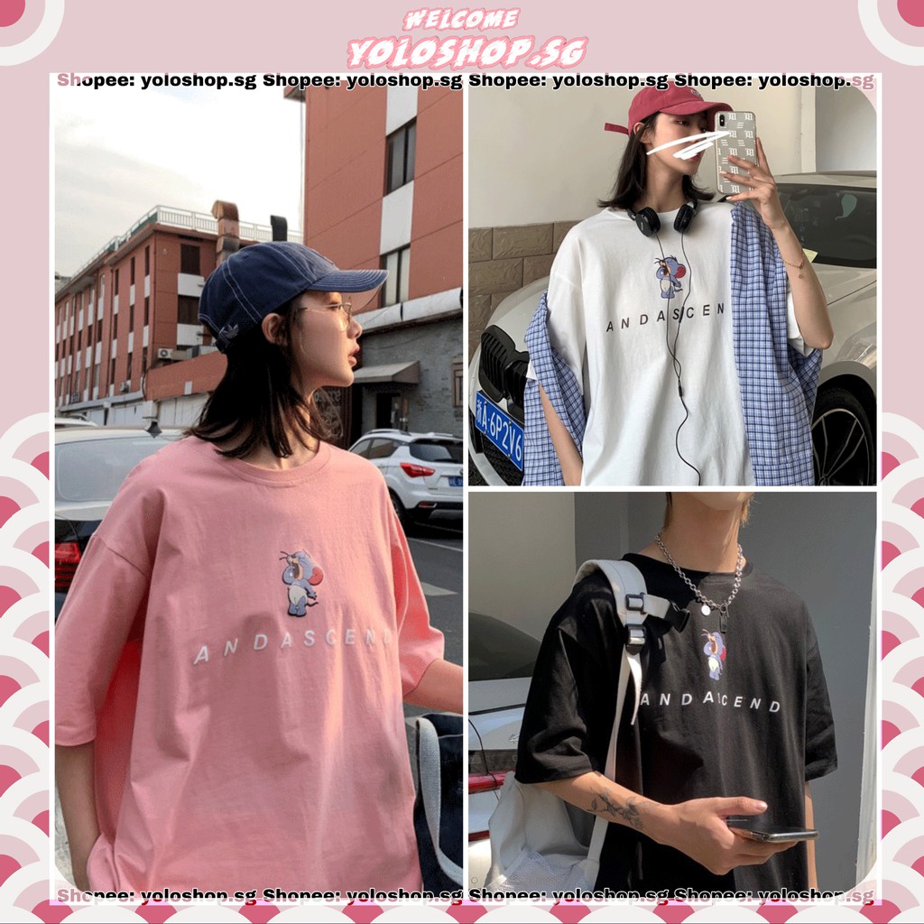 Áo Thun Tay Lỡ Unisex Form Rộng ANDASCEND Ulzzang