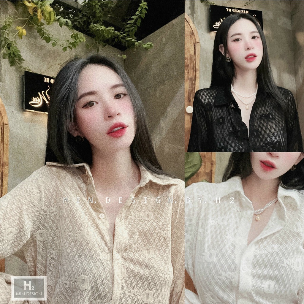 ÁO SƠ MI REN NỮ SANG CHẢNH SIÊU HOT RENDIO