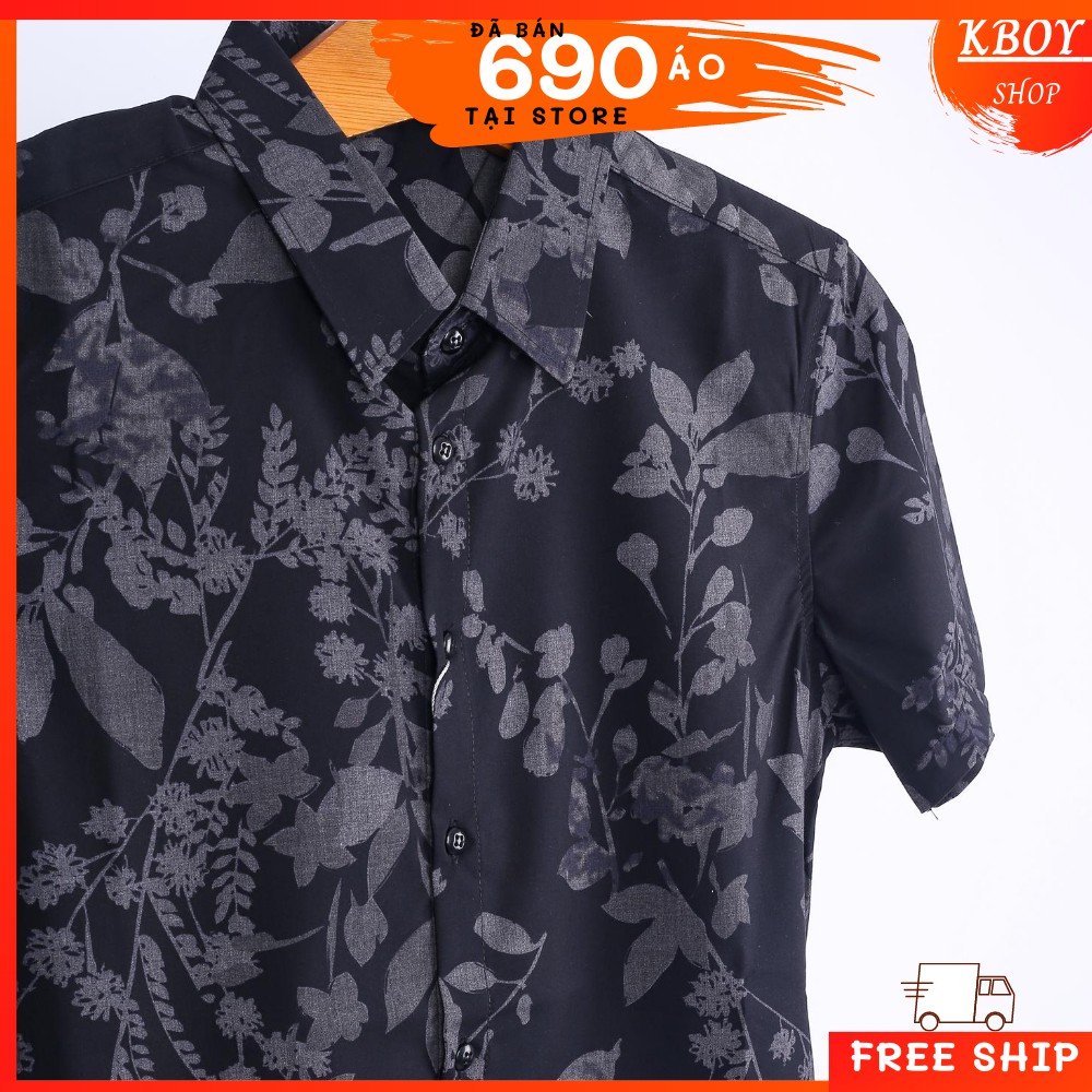Áo sơ mi nam hoa tiết, hàng quãng châu loại 1, Hai màu trắng/đen .Không xù, không phai màu (TayD-TayN)  - T8731 | BigBuy360 - bigbuy360.vn
