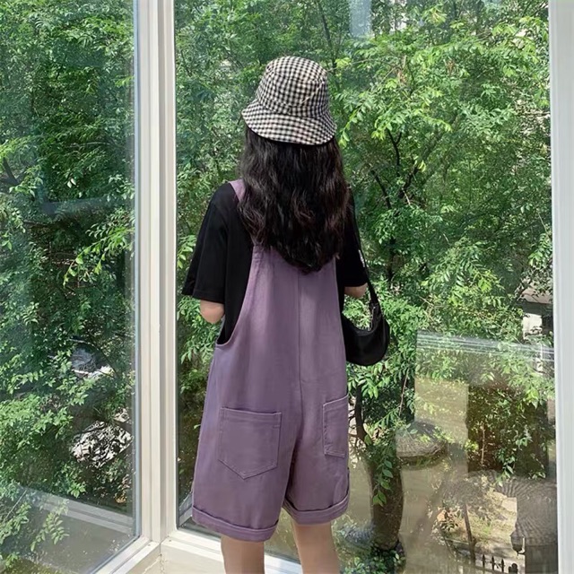 [KÈM ẢNH THẬT + SẴN] quần yếm đùi kaki ulzzang hàn quốc | BigBuy360 - bigbuy360.vn