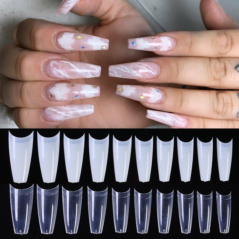 500 Móng gắn nhanh định hình nối dài làm đẹp với gel UV nghệ thuật