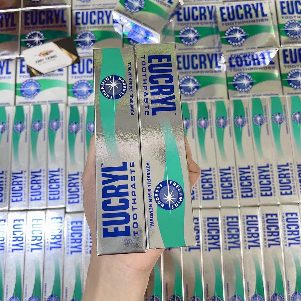 Kem đánh răng I Bột tẩy trắng răng EUCRYL trắng sáng - TD Shop