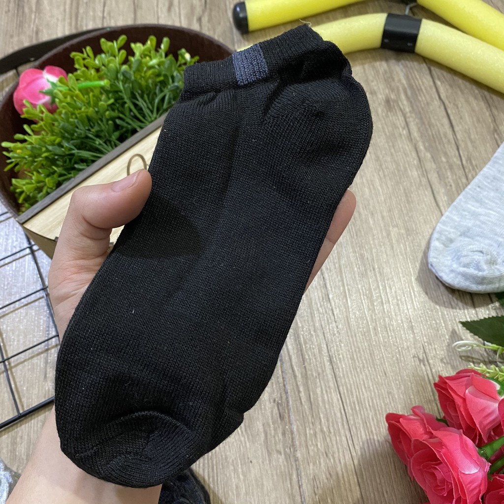 Tất vớ nam nữ cổ ngắn thoáng khí rẻ đẹp chất cotton co giãn thấm hút tốt free size