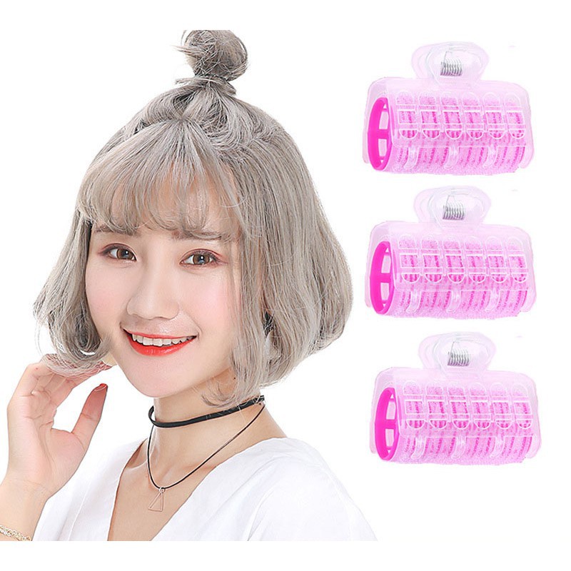 Lô Cuốn Tóc Tự Dính Có Kẹp Chắc Chắn 2in1