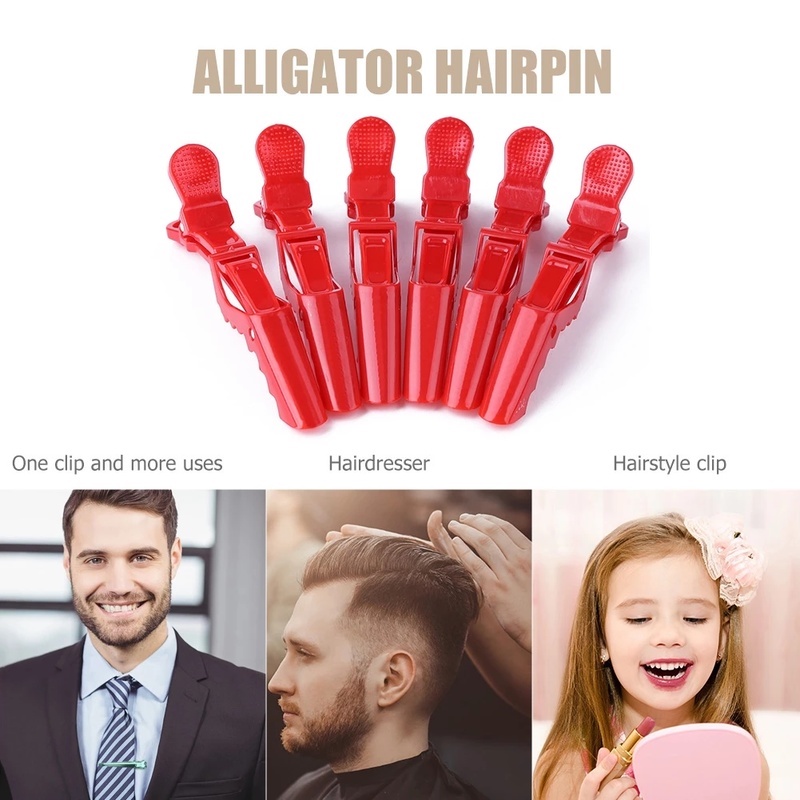 Kẹp tóc răng thưa bằng nhựa chống trượt chuyên dụng cho salon