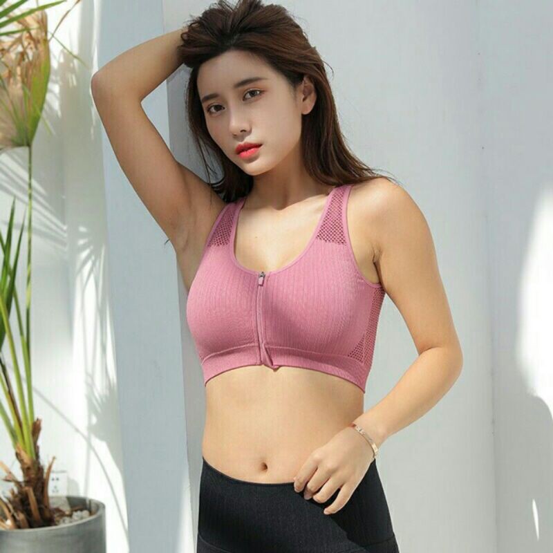 Áo Bra khóa kéo trước SIÊU TIỆN DỤNG ôm body, cố định form ngực cực tốt - Phù hợp mọi hoạt động thể thao