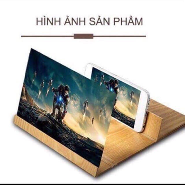 [ Nhập Mã DREAGD13 Giảm 10% ] Kính Phóng Đại Màn Hình Điện Thoại Xem 3d Gỗ