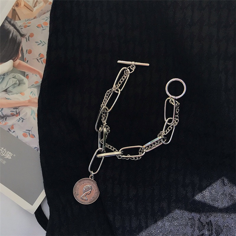 Vòng tay choker dài phong cách hiphop thời trang Hàn Quốc unisex