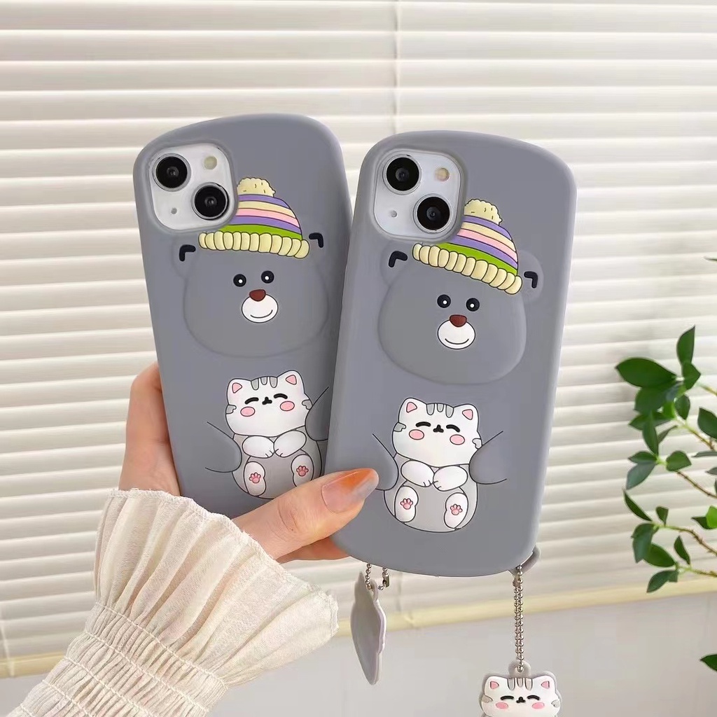 Ốp Điện Thoại Silicon Mềm Chống Sốc Họa Tiết Hoạt Hình Nhiều Màu Cho iPhone 6 7 8Plus X XSMAX XR 11 12 13promax Plus