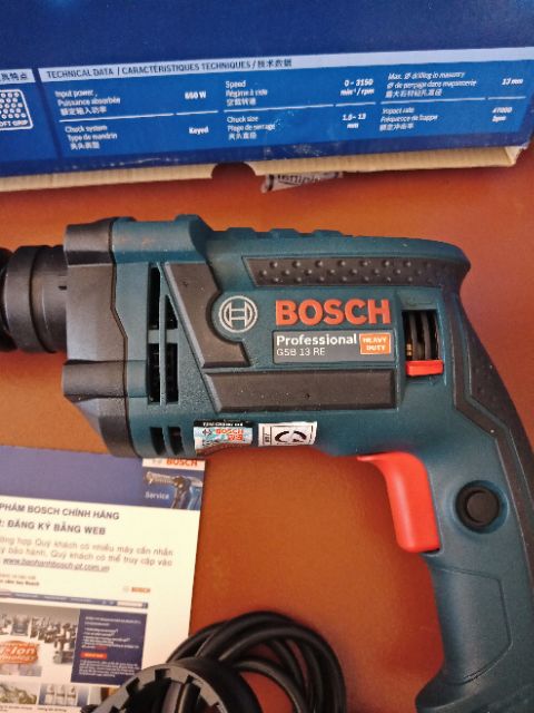 10mm Máy khoan 650W Bosch GSB 13RE