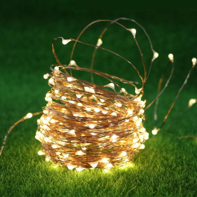 Đèn đom đóm - đèn fairy light 5m - 10m chạy pin AA